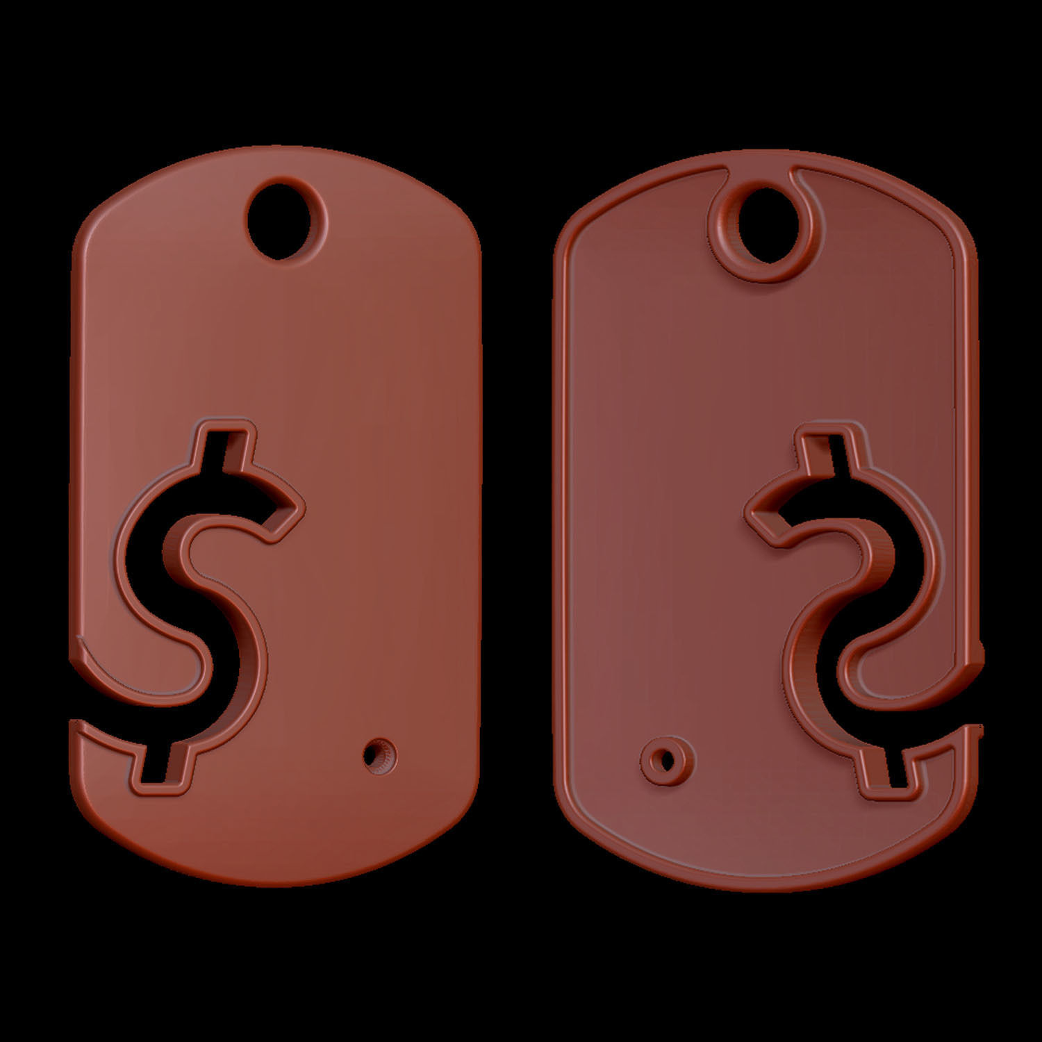 Dollar Symbol 3D print model_8