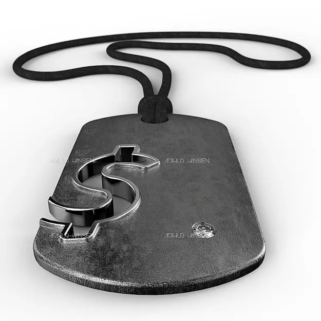 Dollar Symbol 3D print model_0