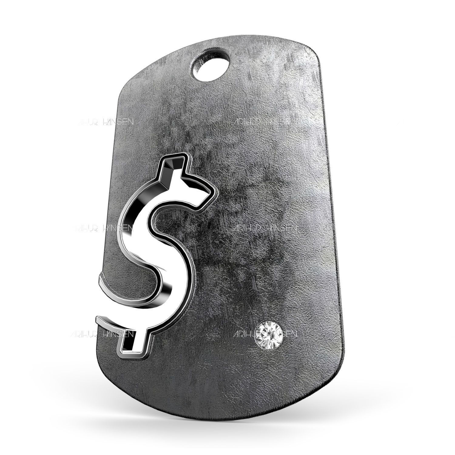 Dollar Symbol 3D print model_5