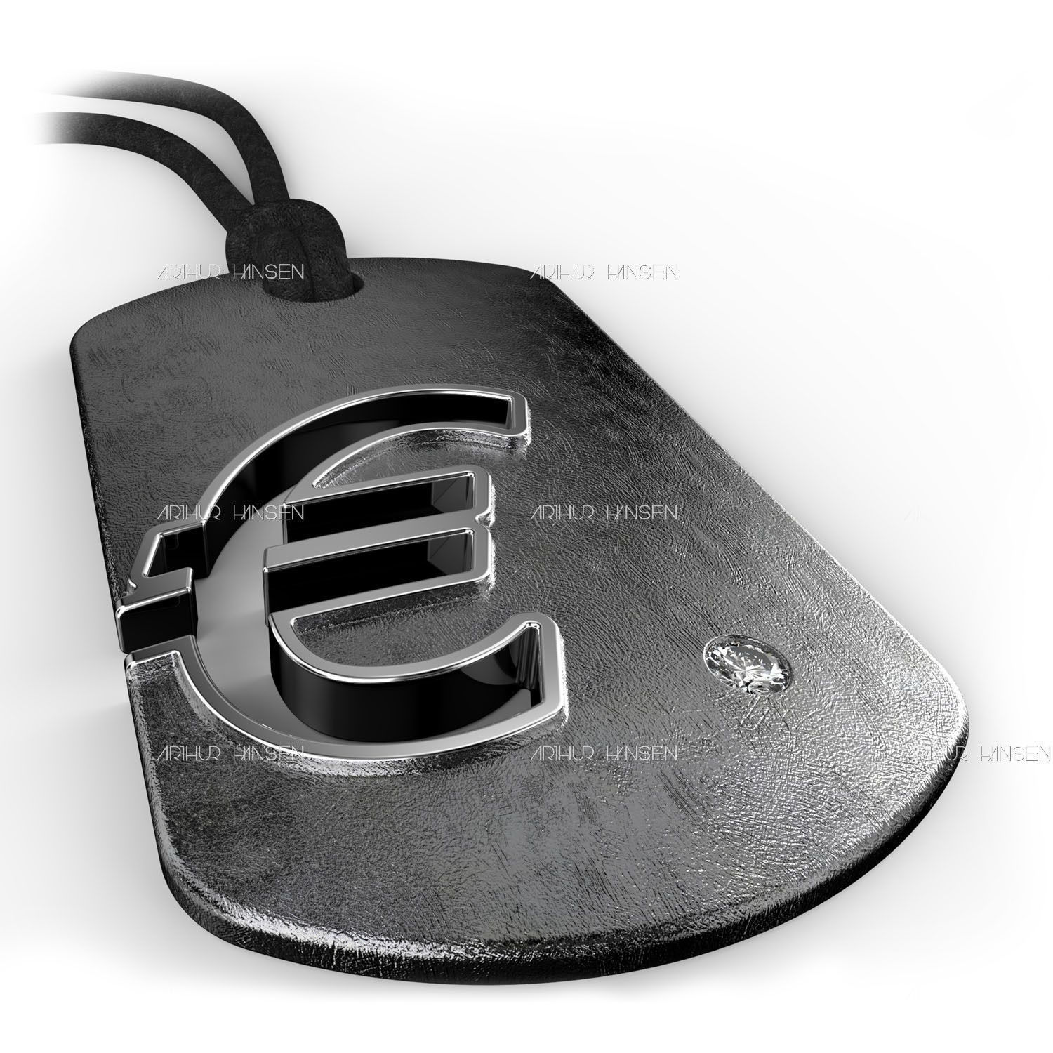 Euro Symbol 3D print model_1