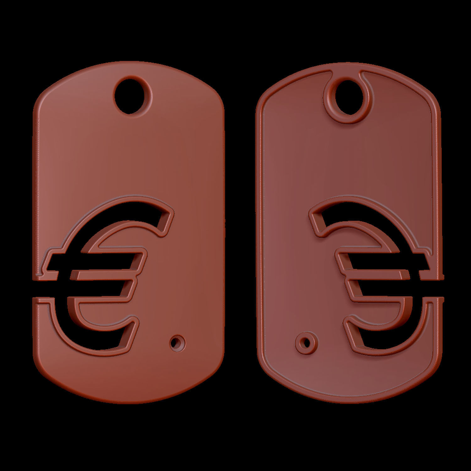 Euro Symbol 3D print model_6