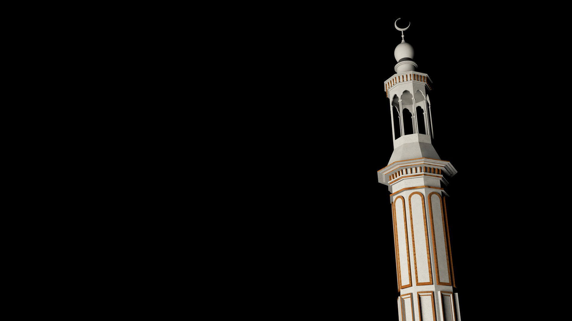 Minar Mosque 3D model 3D print model_3