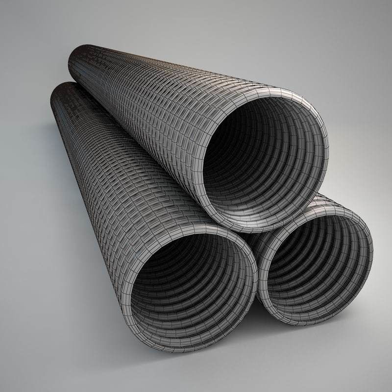 Drainage Tube 3D model_4