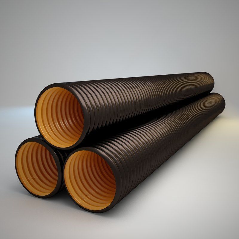 Drainage Tube 3D model_1