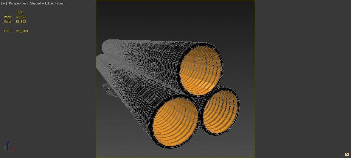Drainage Tube 3D model_3