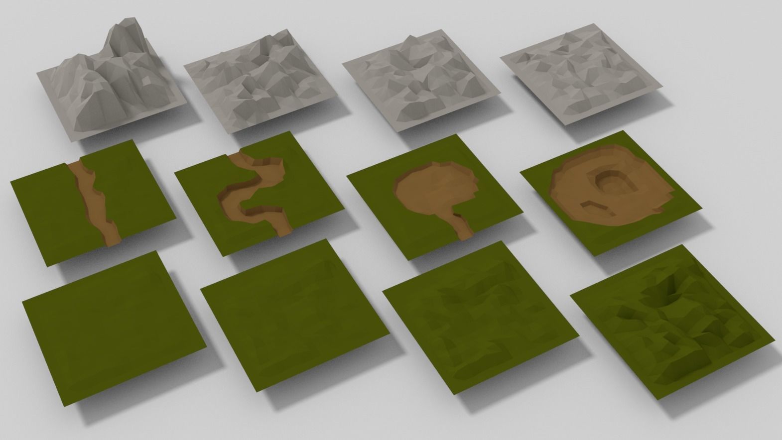 Poly Land Ancient Low-poly 3D model_5