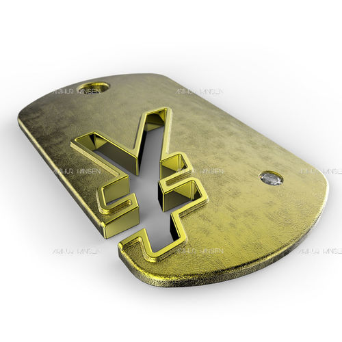 Yen Symbol 3D print model