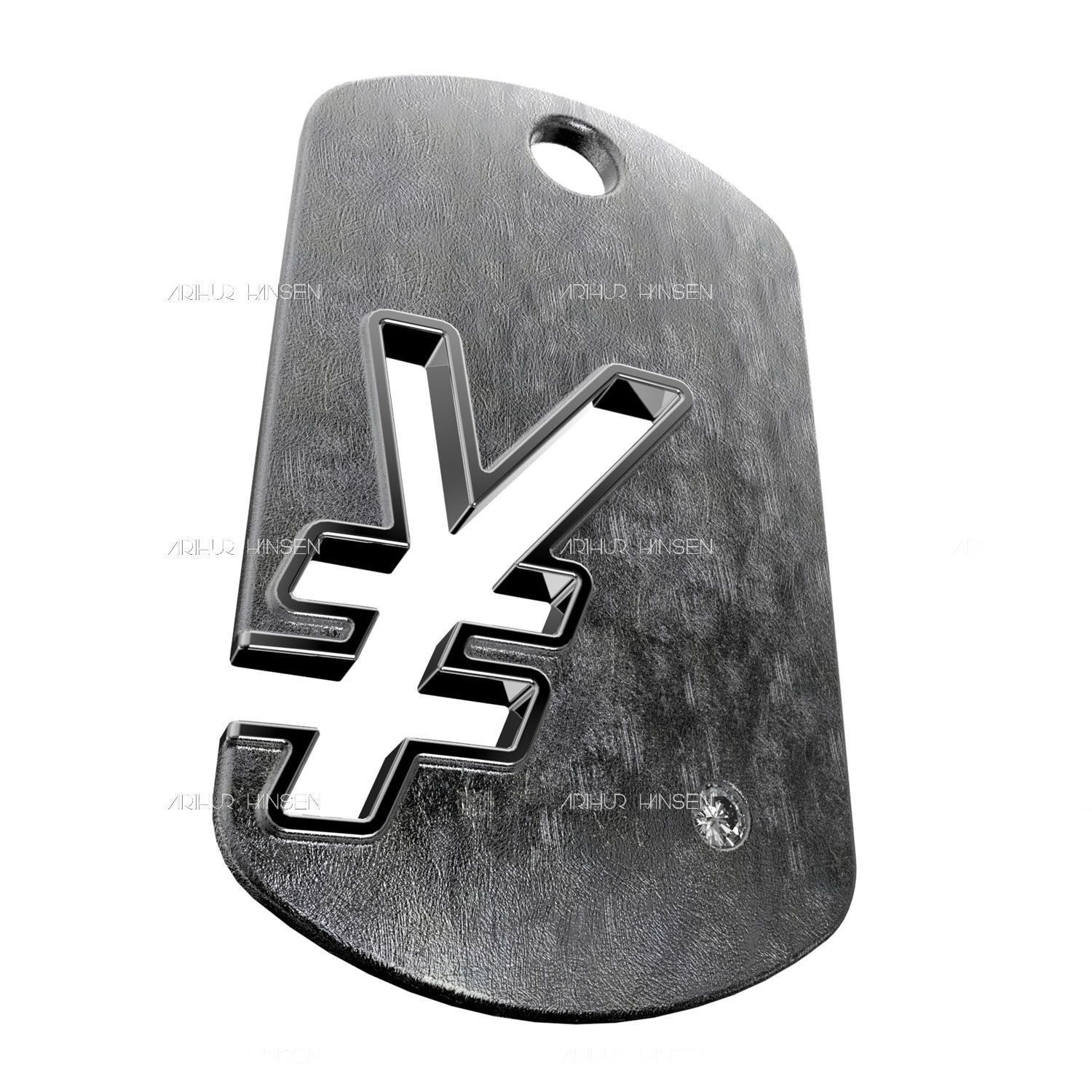 Yen Symbol 3D print model_1