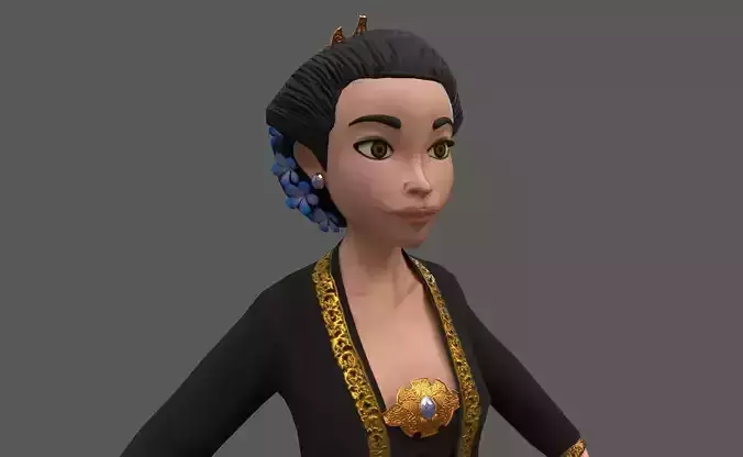 Kartini woman in dress