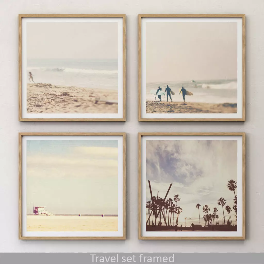 JUNIQE Travel set framed 3D model