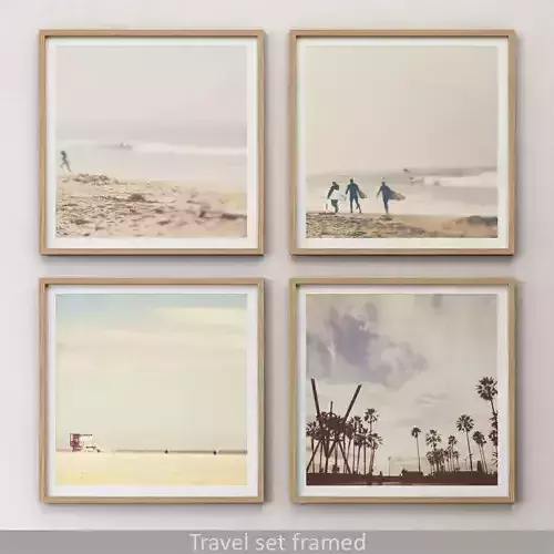 JUNIQE Travel set framed 3D model