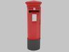 British Post Box Low-poly 3D model