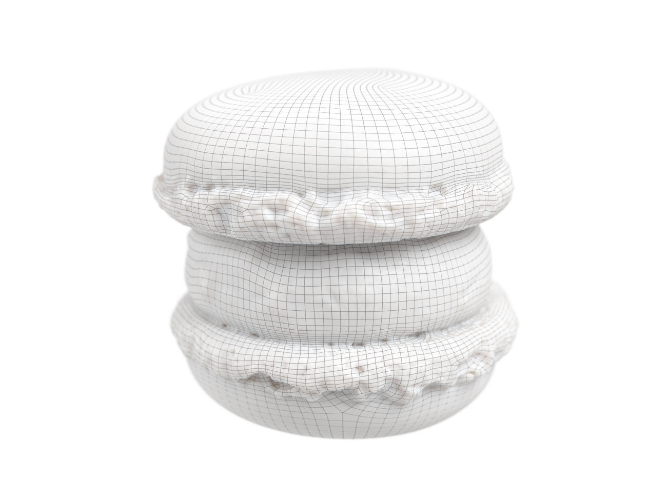 Photorealistic Macaron 3D Scan 3 3D model_6