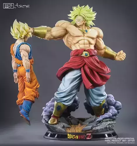 Broly Vs Goku 3D print model