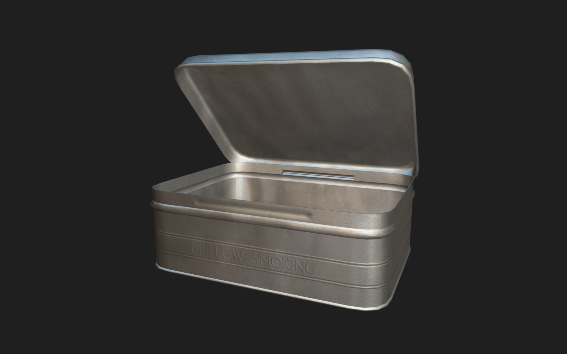 Old Tobacco Tin - Murrays Mixture Low-poly 3D model_15