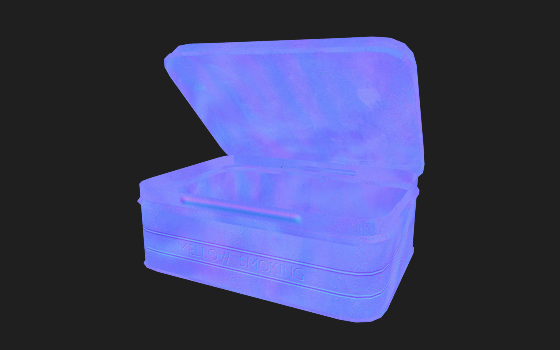 Old Tobacco Tin - Murrays Mixture Low-poly 3D model_23
