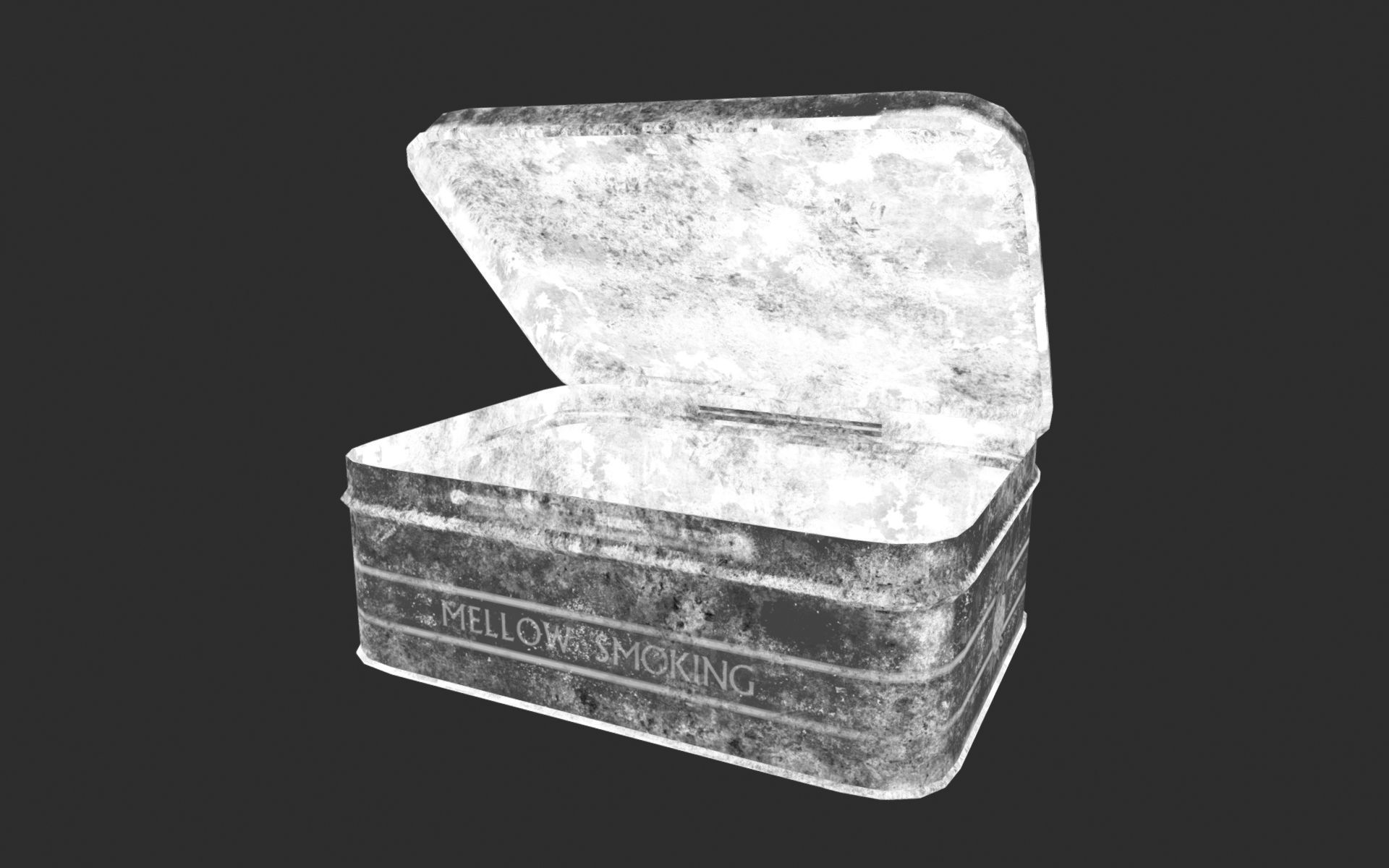 Old Tobacco Tin - Murrays Mixture Low-poly 3D model_22