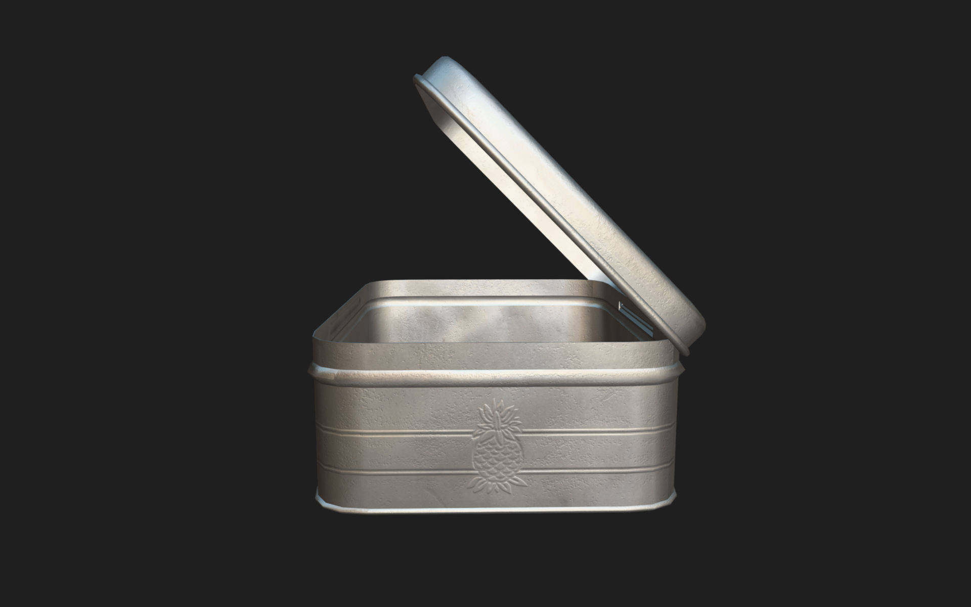 Old Tobacco Tin - Murrays Mixture Low-poly 3D model_13