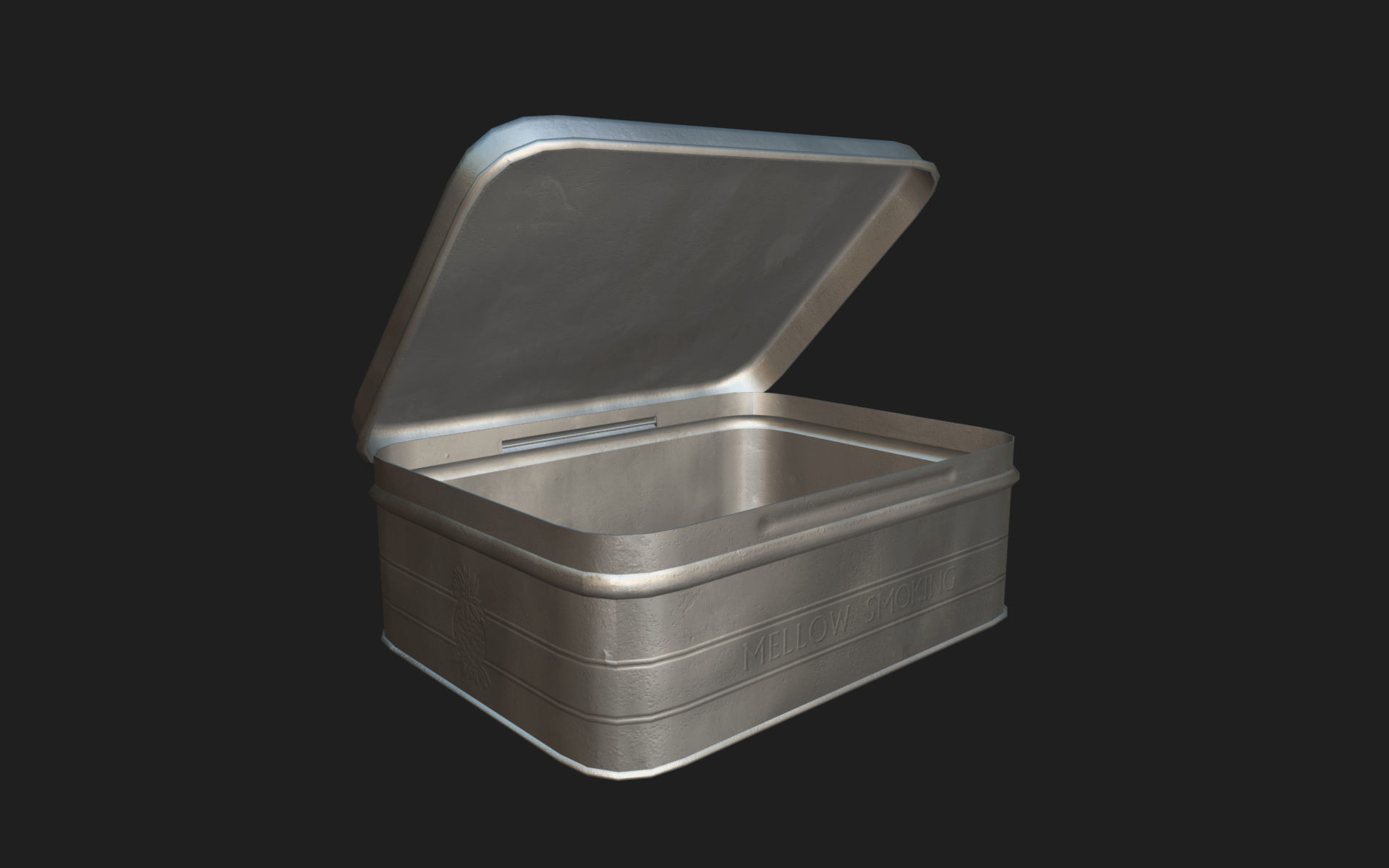 Old Tobacco Tin - Murrays Mixture Low-poly 3D model_16