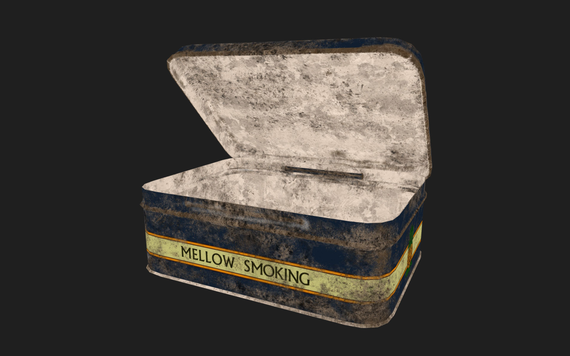 Old Tobacco Tin - Murrays Mixture Low-poly 3D model_20