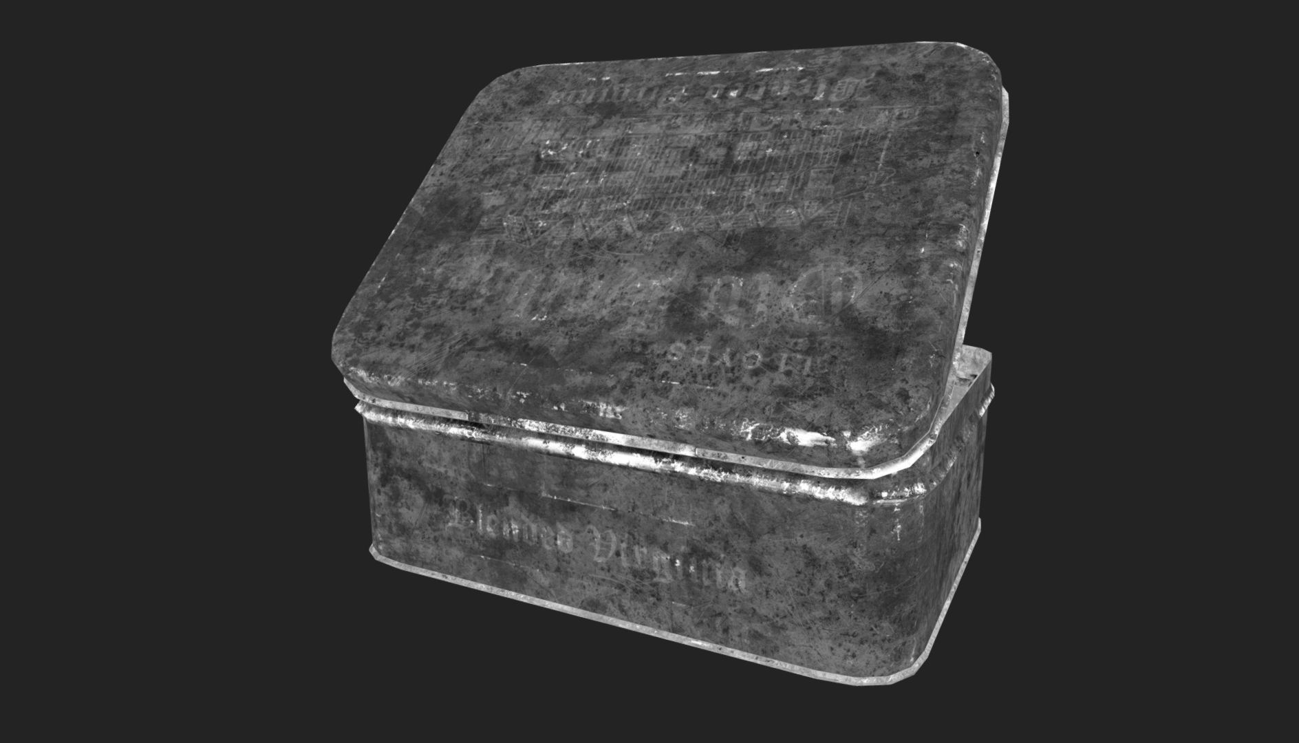 Old Tobacco Tin - Old Holborn Low-poly 3D model_8