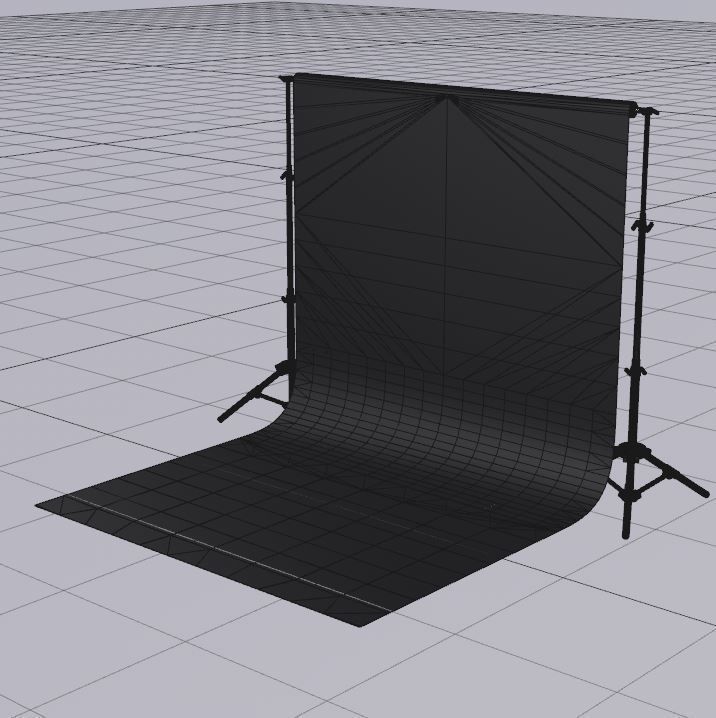 backdrop photo studio equipment 3D 3D model_4
