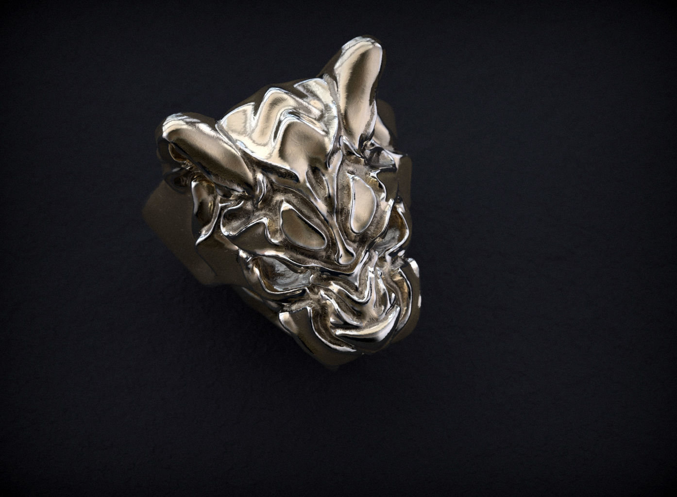 Big Cat Head Knocker 3D print model_6