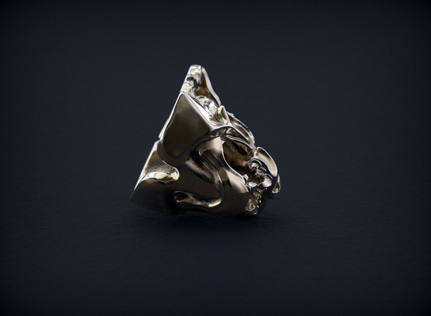 Big Cat Head Knocker 3D print model_7