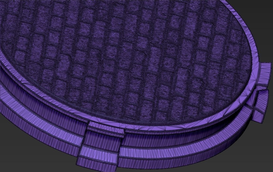 Decorative Brick Base Stand for figurines 3D print model_12