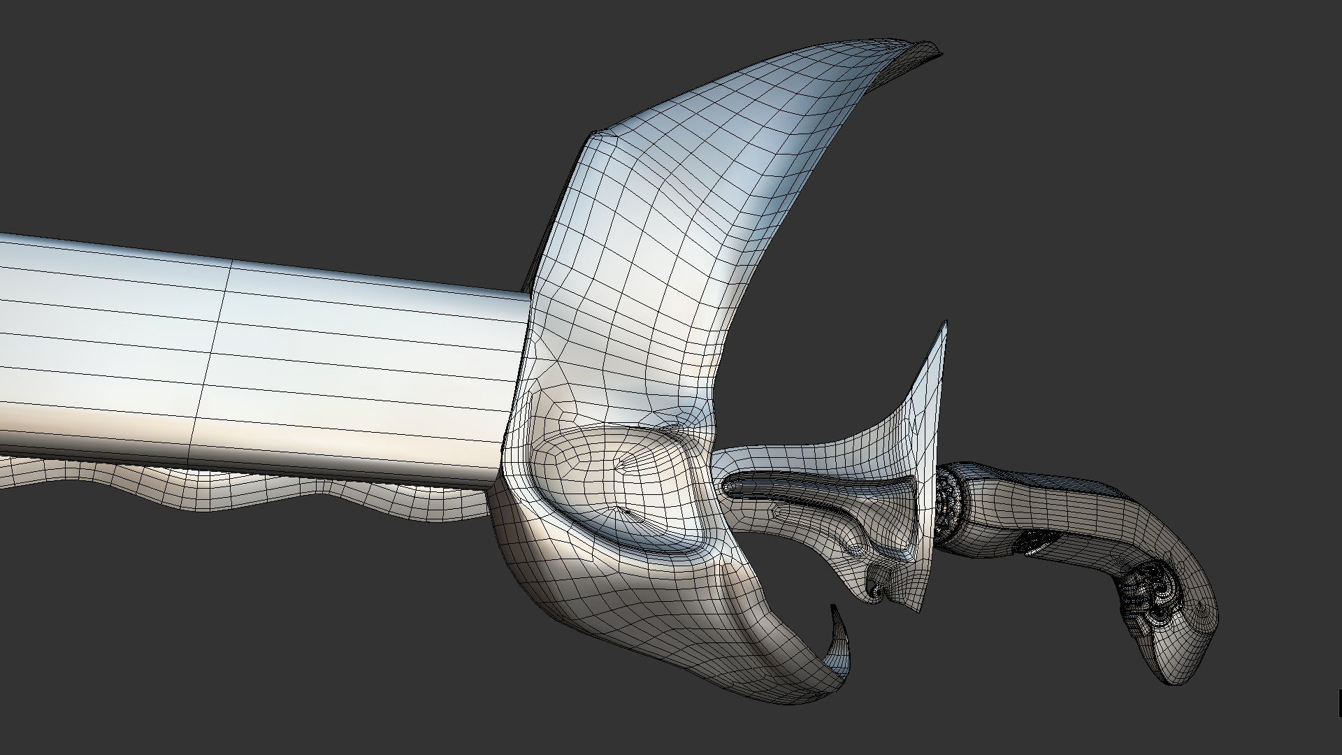 Kris Dagger Free low-poly 3D model_5