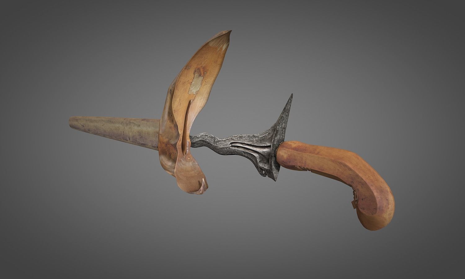 Kris Dagger Free low-poly 3D model_3