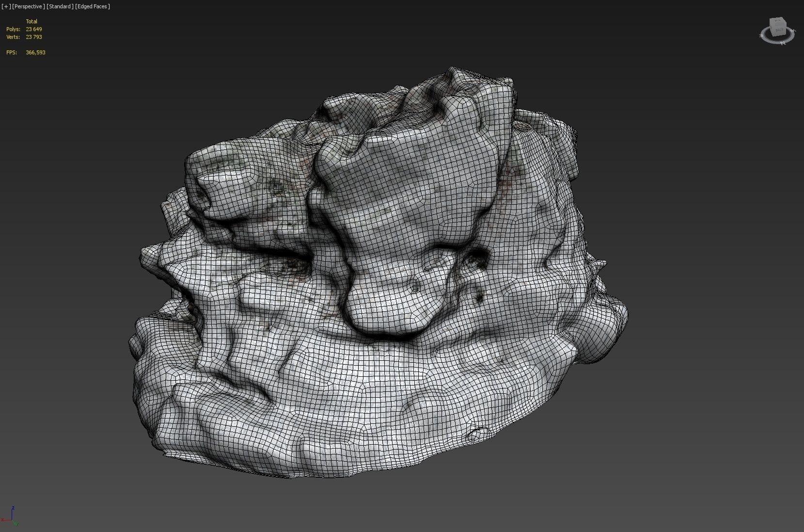 Cliff pack A snow bundle 3D model_27