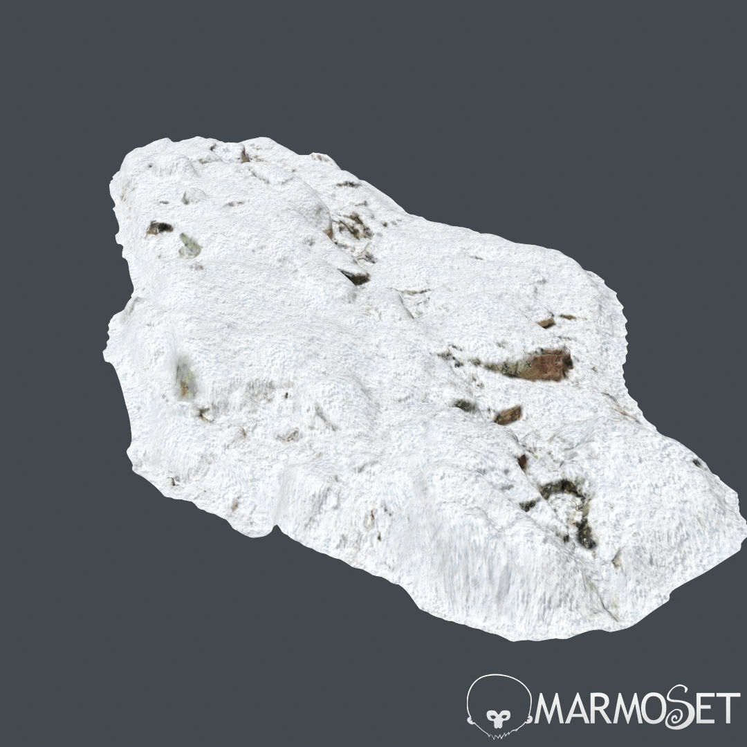 Cliff pack A snow bundle 3D model_33