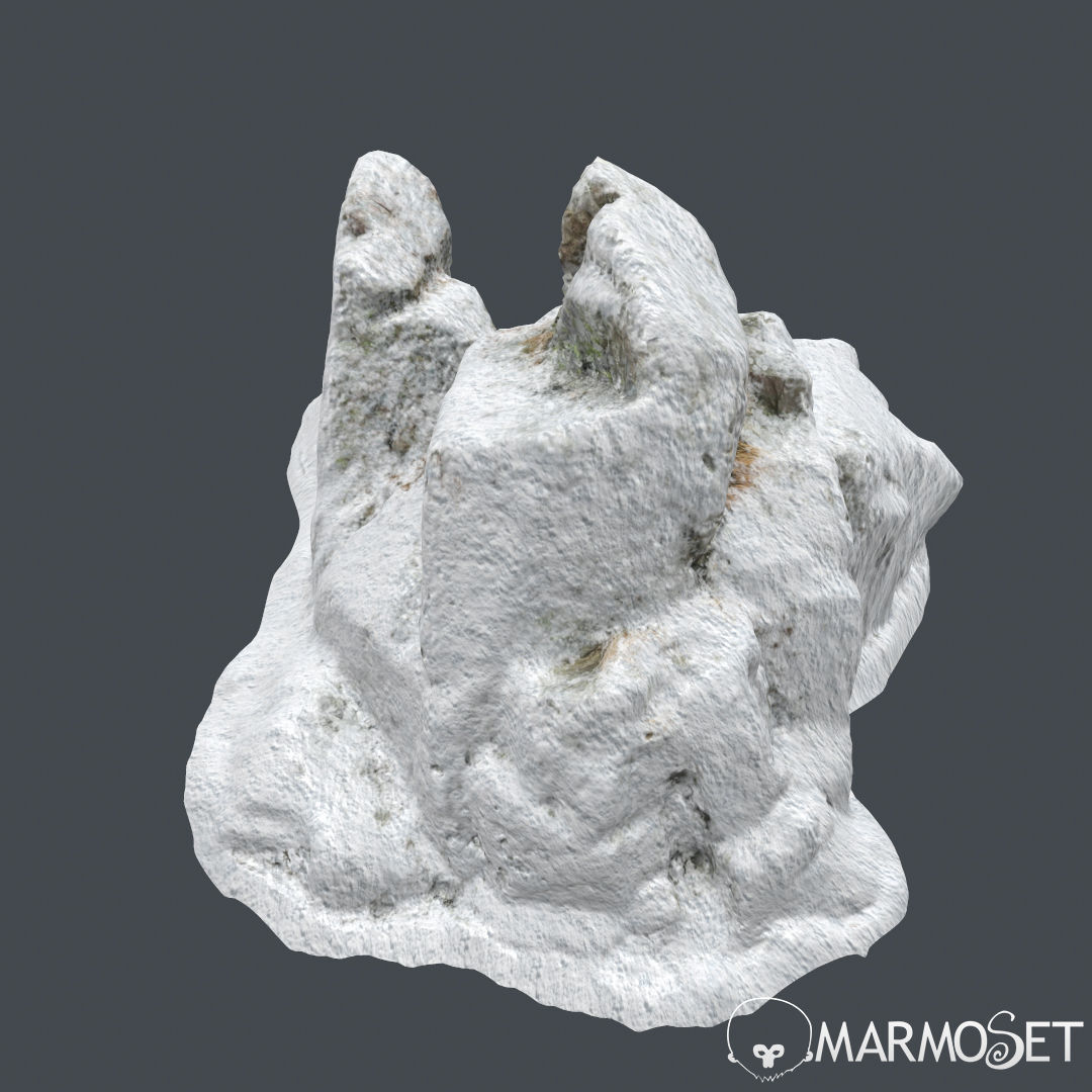 Cliff pack A snow bundle 3D model_14