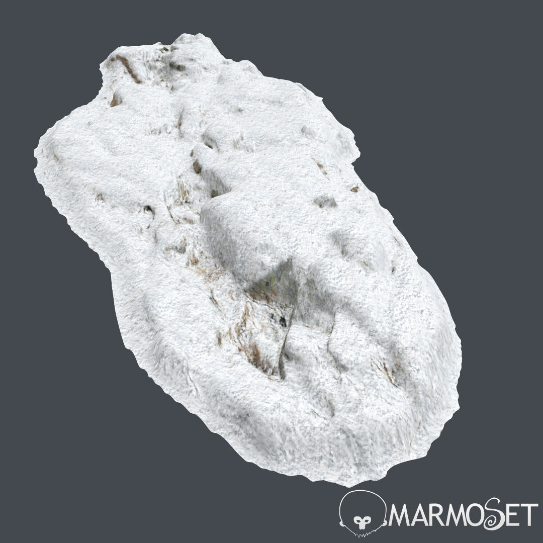 Cliff pack A snow bundle 3D model_30