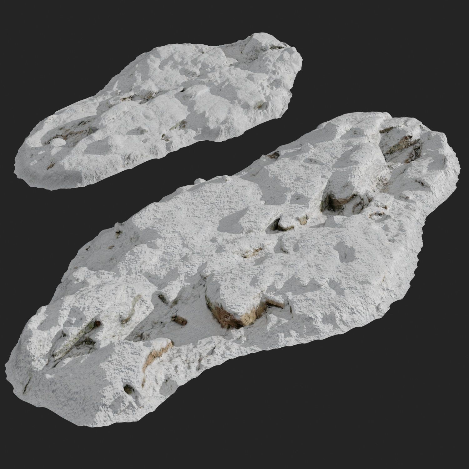 Cliff pack A snow bundle 3D model_34