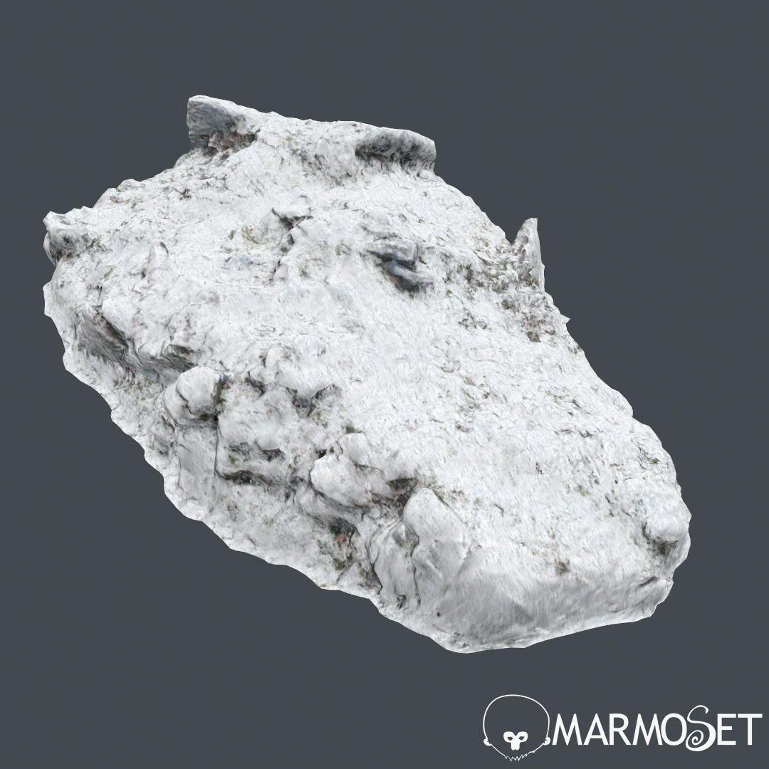Cliff pack A snow bundle 3D model_43