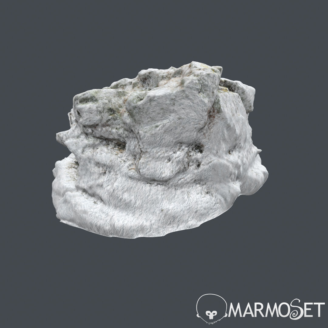 Cliff pack A snow bundle 3D model_24