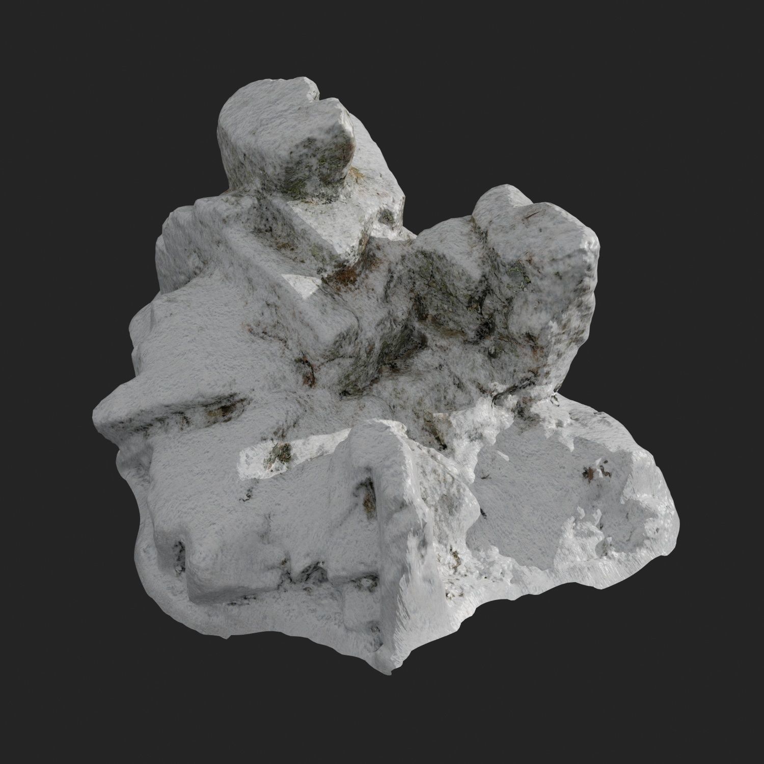 Cliff pack A snow bundle 3D model_18