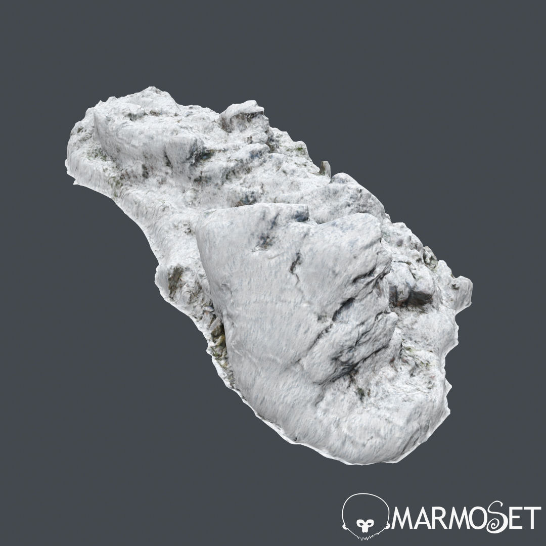 Cliff pack A snow bundle 3D model_39