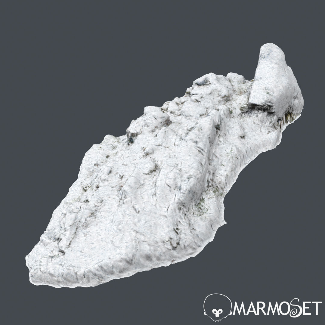 Cliff pack A snow bundle 3D model_40