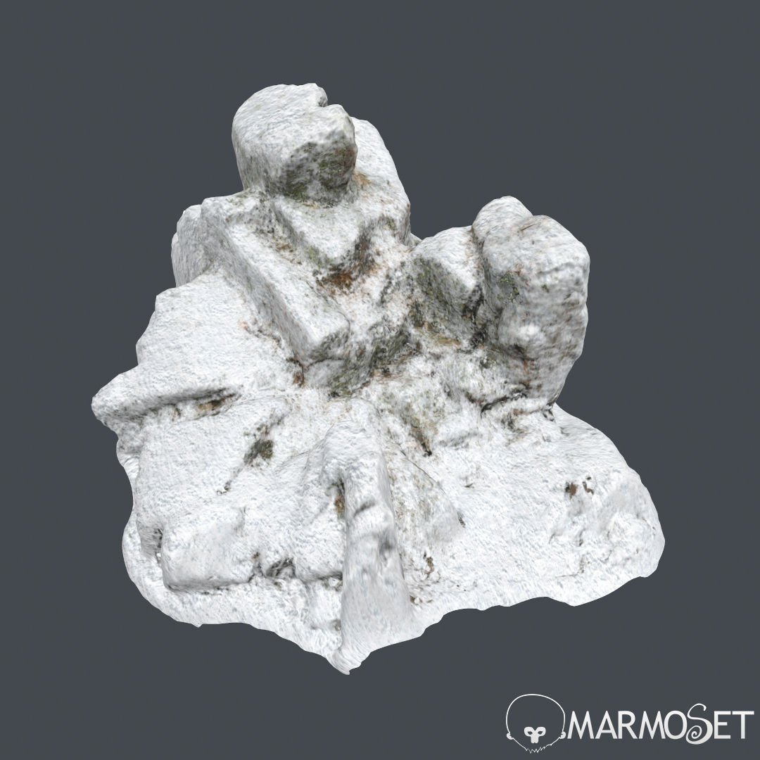 Cliff pack A snow bundle 3D model_15