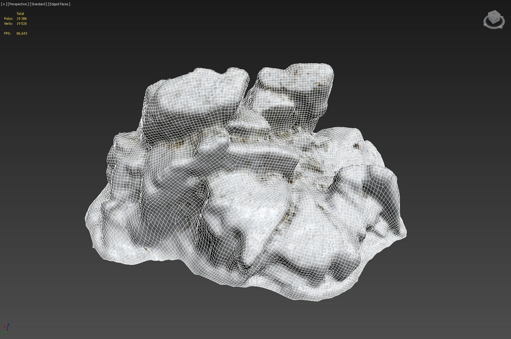Cliff pack A snow bundle 3D model_20