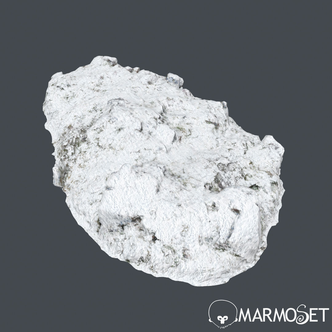 Cliff pack A snow bundle 3D model_7