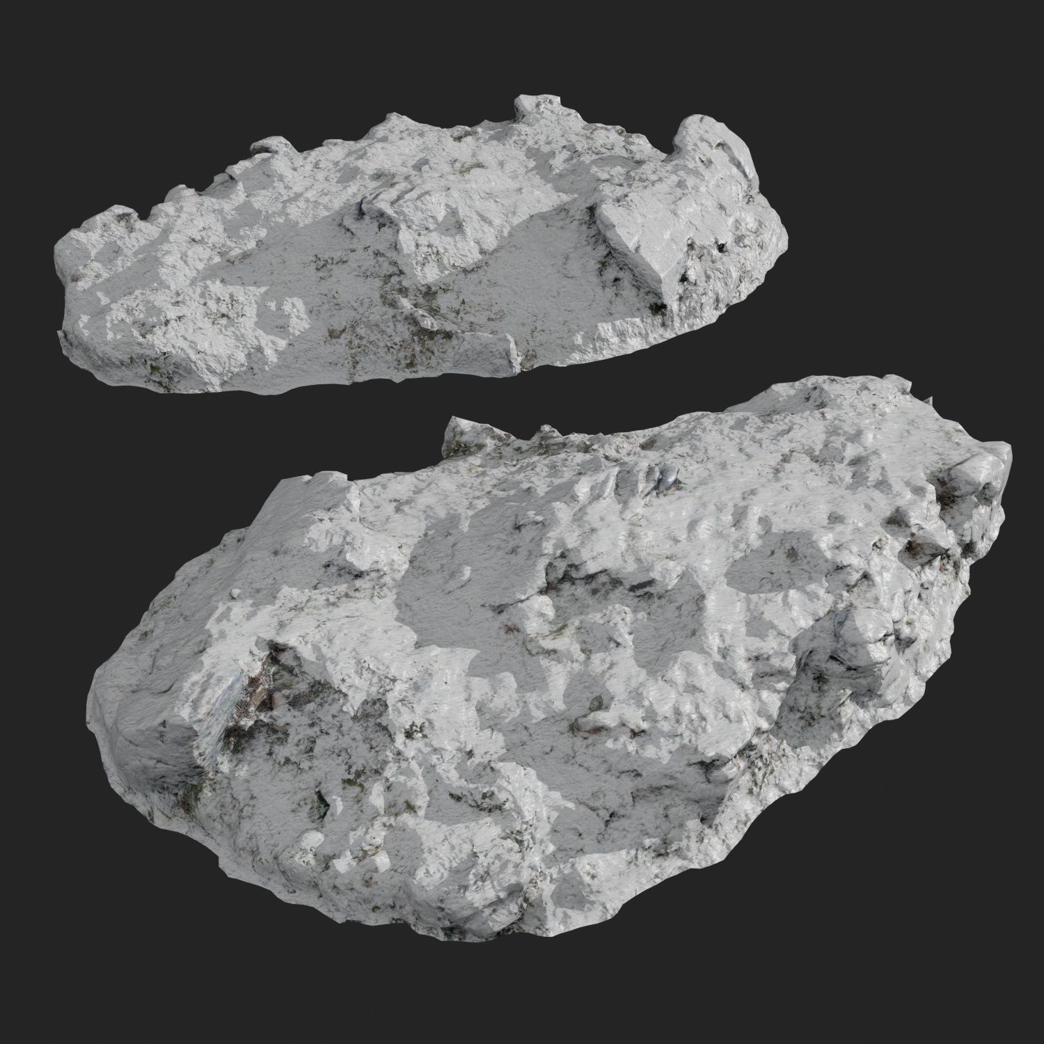 Cliff pack A snow bundle 3D model_12