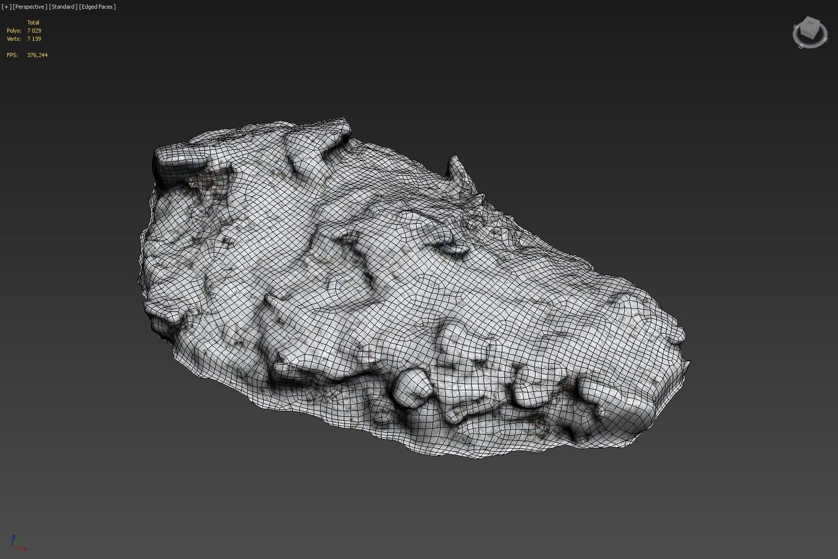 Cliff pack A snow bundle 3D model_9