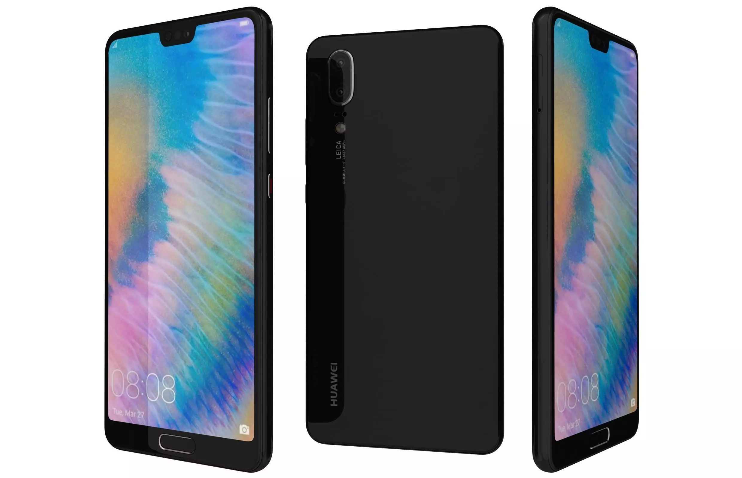 Huawei P20 Black 3D model