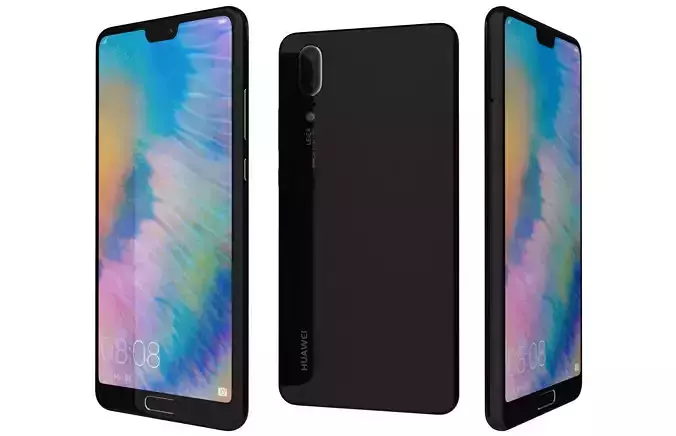 Huawei P20 Black 3D model