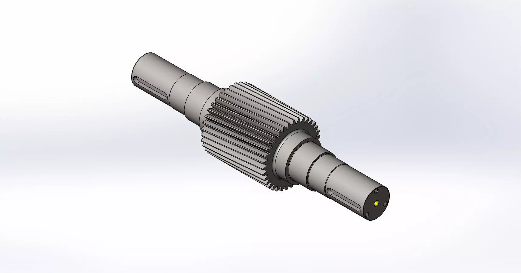 Gear shaft 3D model_0