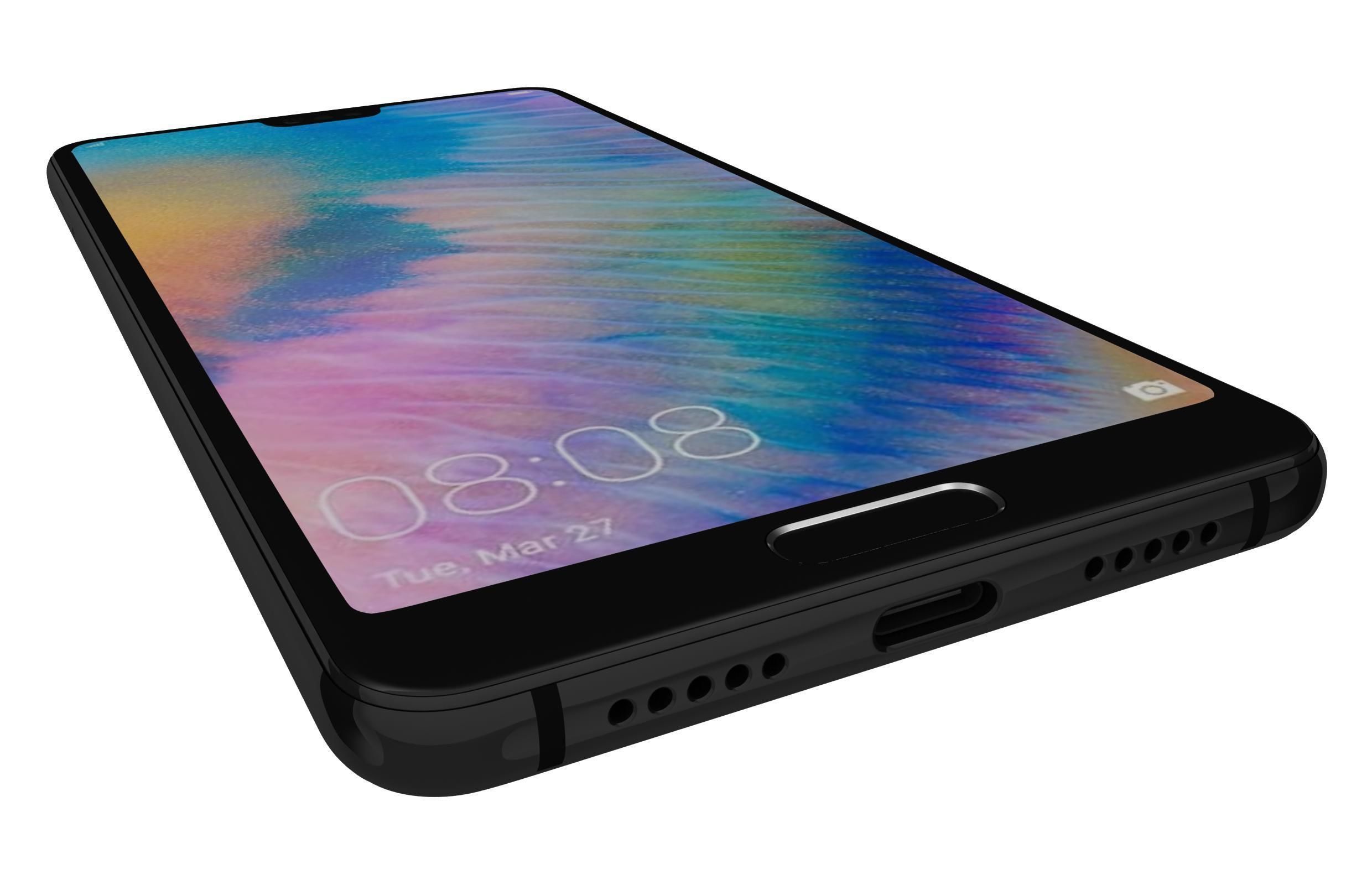 Huawei P20 All Colors 3D model_24